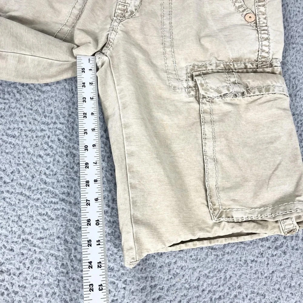True Religion Cargo Shorts Mens 29 Beige 12